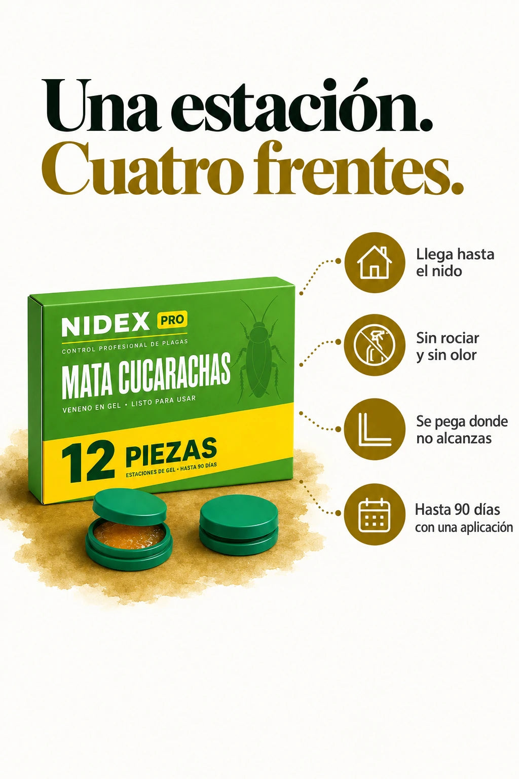 Los cuatro frentes que cubre una estación de NIDEX PRO