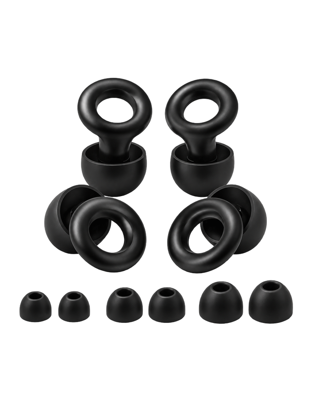 Las cuatro piezas de SILENTIA, silicón negro mate