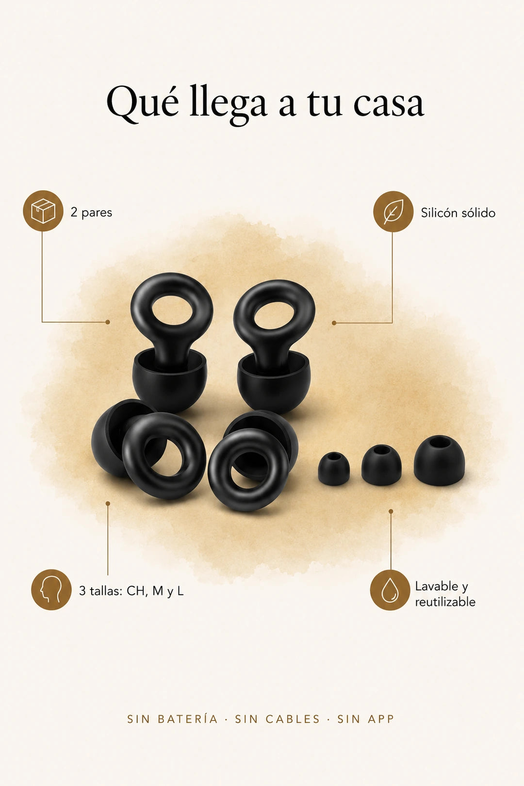 Infografía: qué llega a tu casa — 2 pares, silicón sólido, lavable y reutilizable