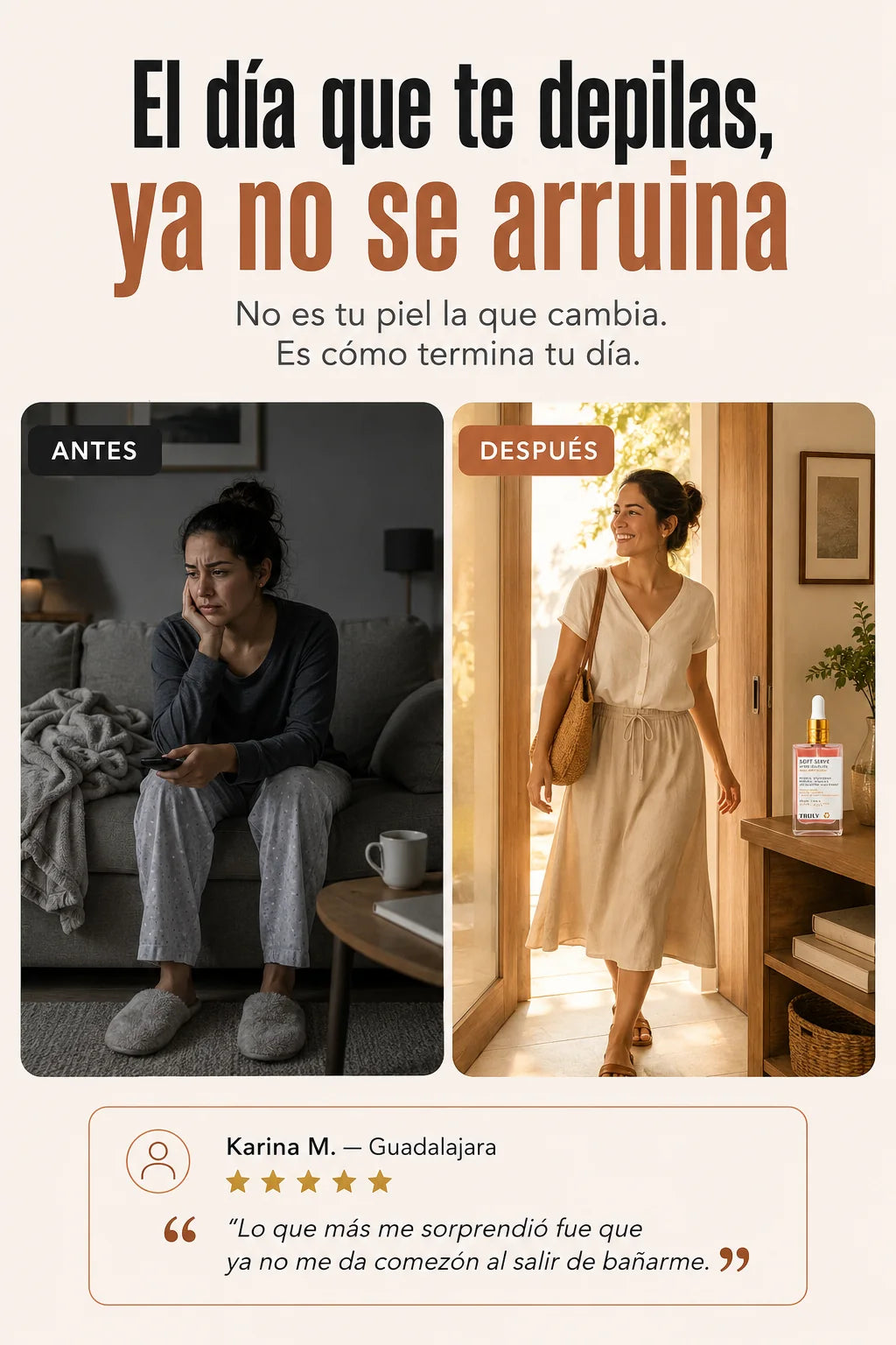 Como cambia tu rutina despues de depilarte