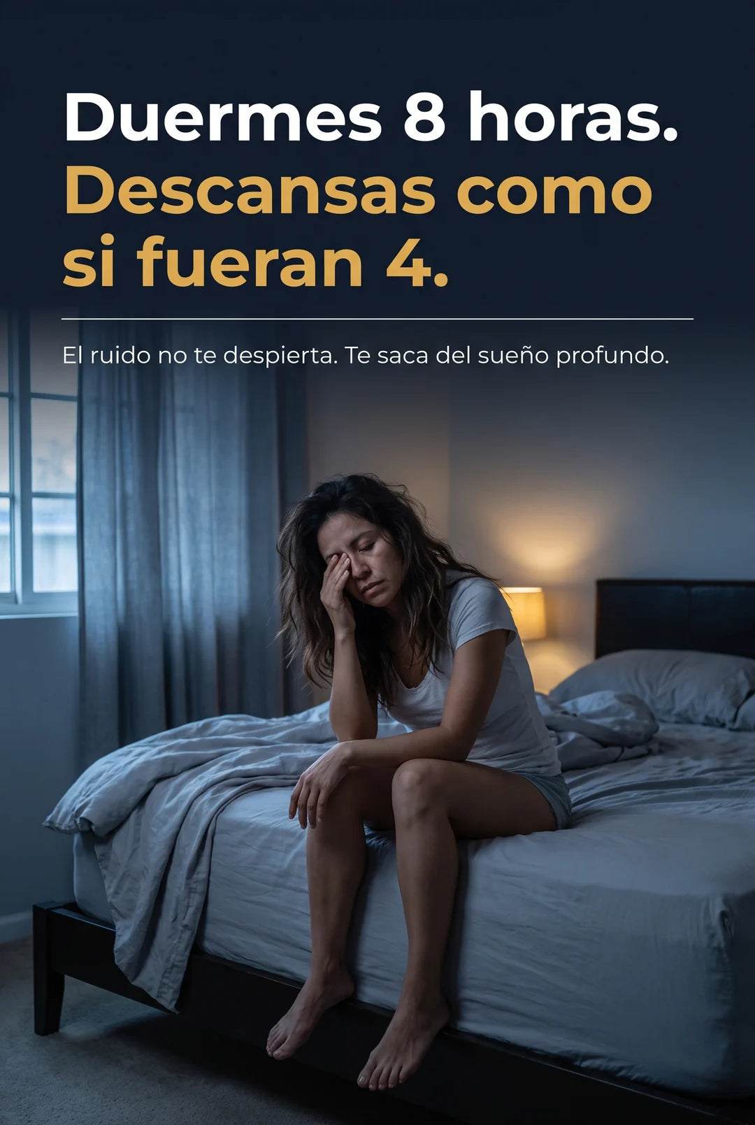Duermes 8 horas y descansas como si fueran 4 - tapones QUIES para dormir