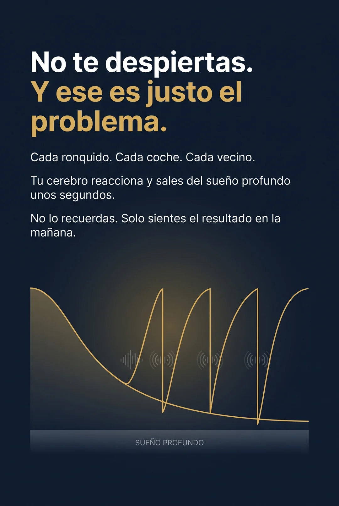 El ruido no te despierta, te saca del sueno profundo - micro despertares