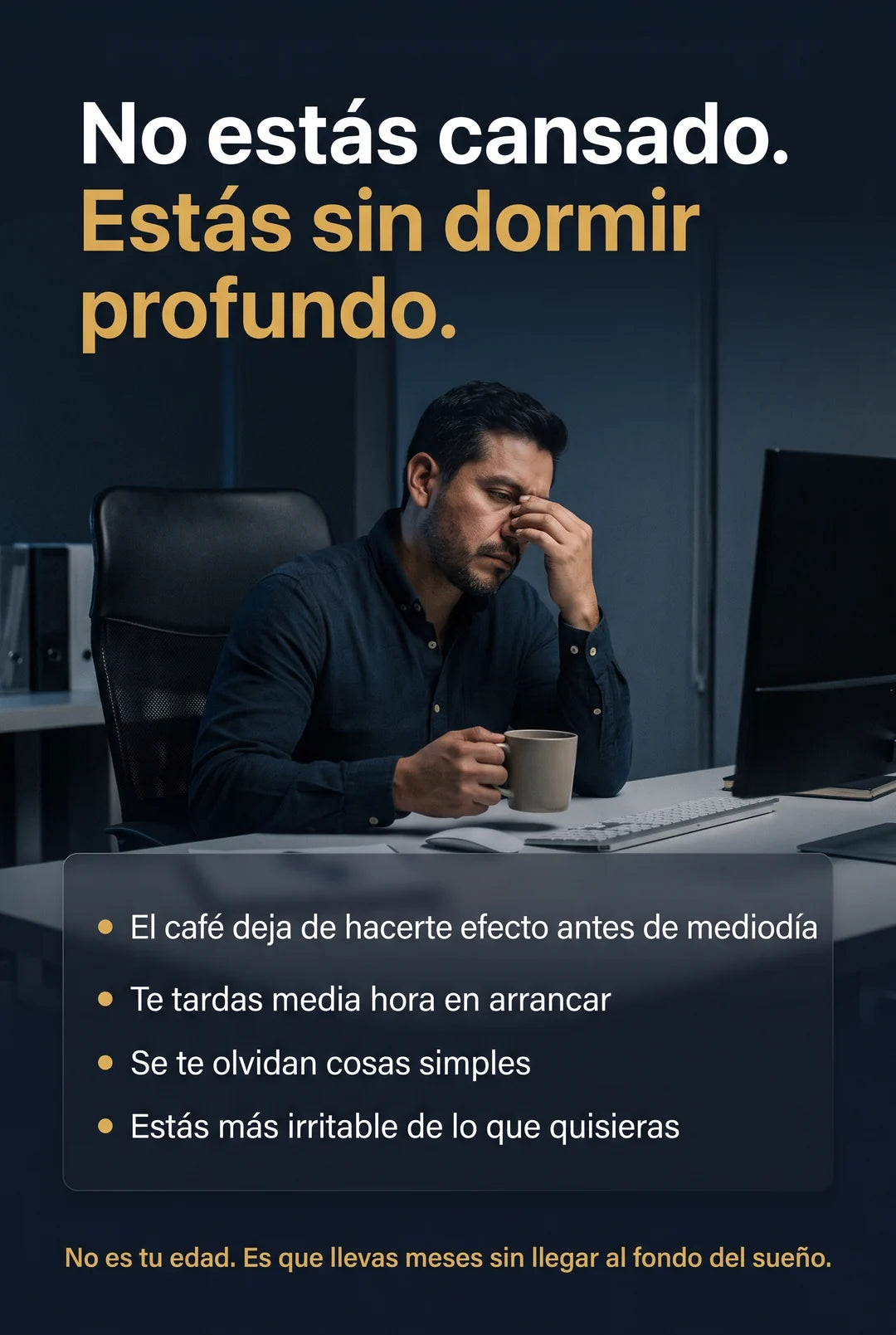 No estas cansado, estas sin dormir profundo - el costo de no descansar