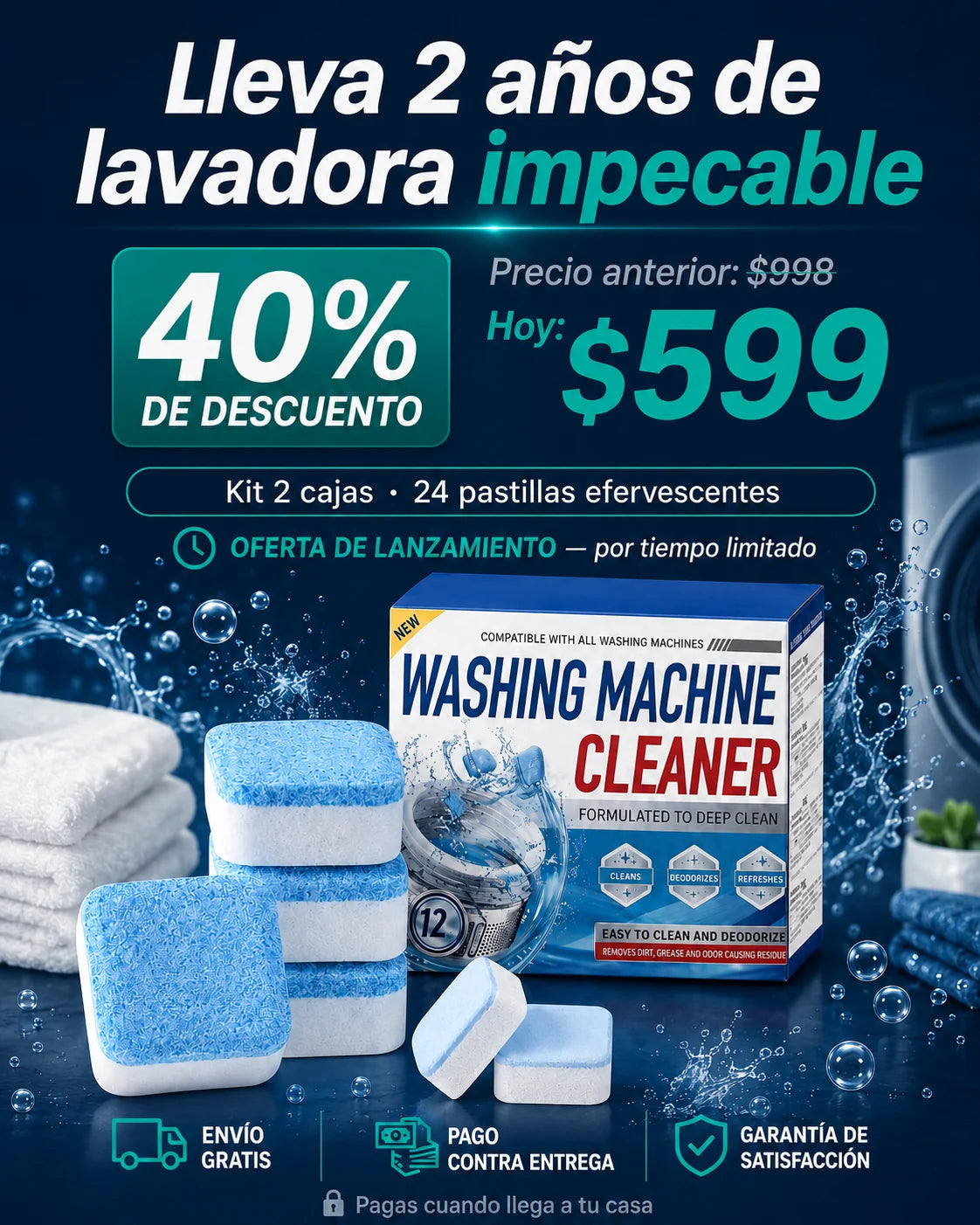 Oferta VORTIX kit 2 cajas 24 pastillas 599 pago contra entrega